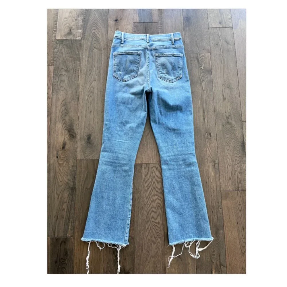 Mother The Hustler Ankle Fray Jeans High Rise Size 26 Premium Denim